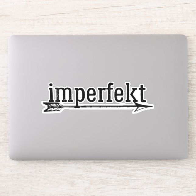 the imperfekt vinyl sticker w/ arrow (Computer)