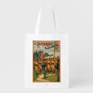 The Imperial Burlesquers Female Soldiers Play Reusable Grocery Bag
