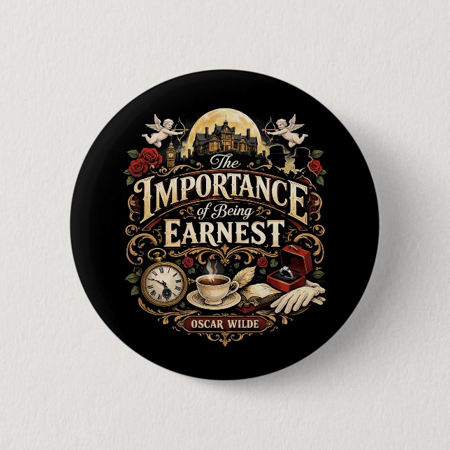 The Importance of Being Earnest Button (Front)