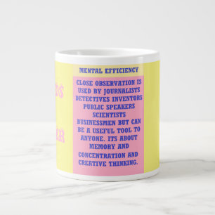 The importance of words message color pink giant coffee mug