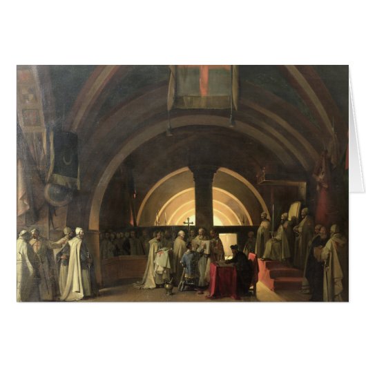 The Inauguration of Jacques de Molay Cards (Front Horizontal)