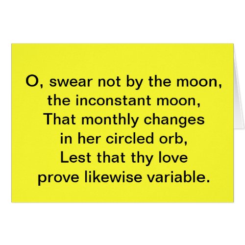 The inconstant Moon _ Constant Love