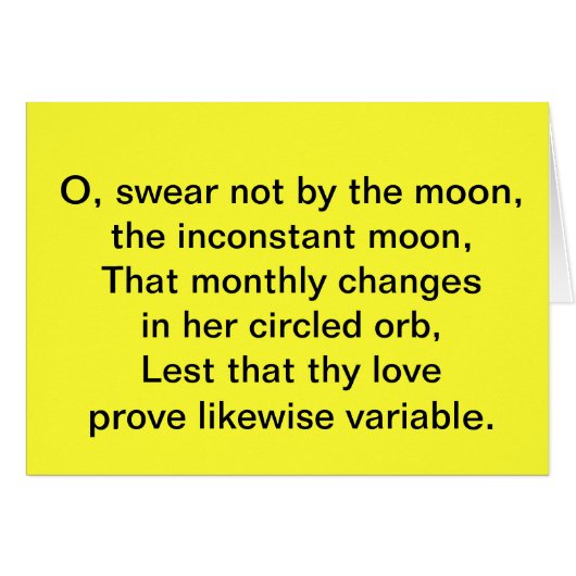 The inconstant Moon - Constant Love Cards (Front Horizontal)