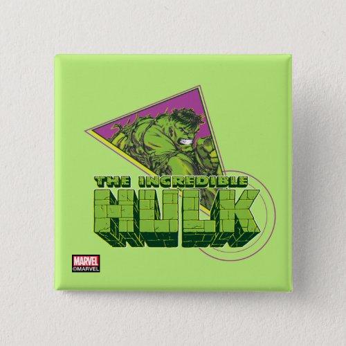 The Incredible Hulk 90s Graphic Button