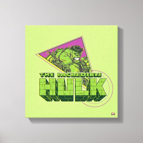 The Incredible Hulk 90s Graphic Canvas Print