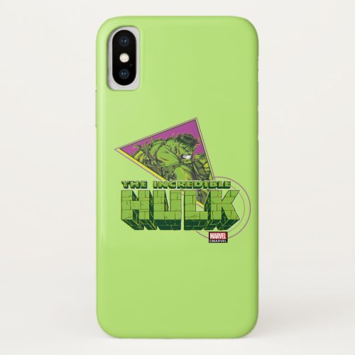The Incredible Hulk 90s Graphic iPhone X Case