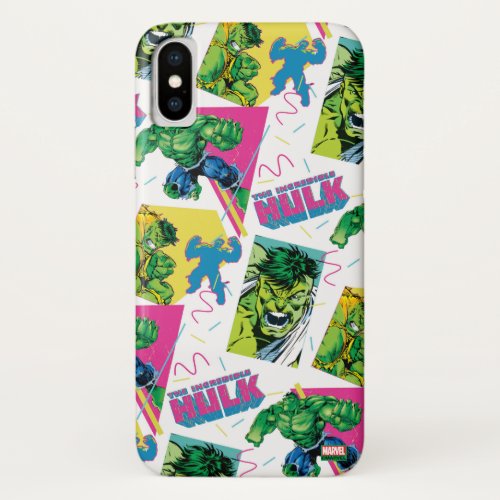 The Incredible Hulk 90s Pattern iPhone X Case