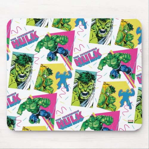 The Incredible Hulk 90s Pattern Mouse Pad