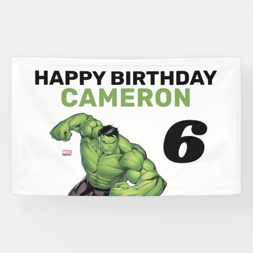 The Incredible Hulk Birthday Banner