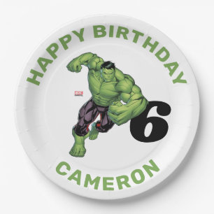 The Incredible Hulk Birthday Paper Plates