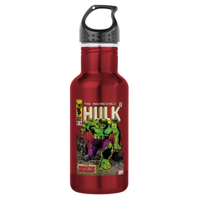 The Incredible Hulk Comic #105 Stainless Steel Water Bottle (Front)