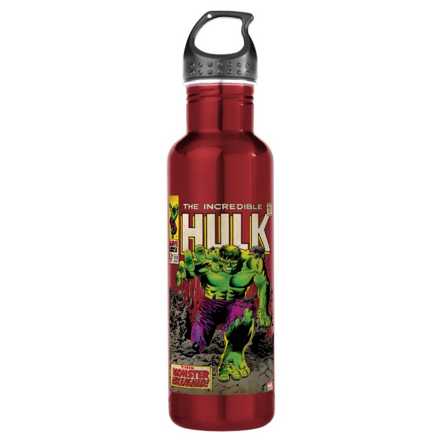 The Incredible Hulk Comic #105 Water Bottle (Front)
