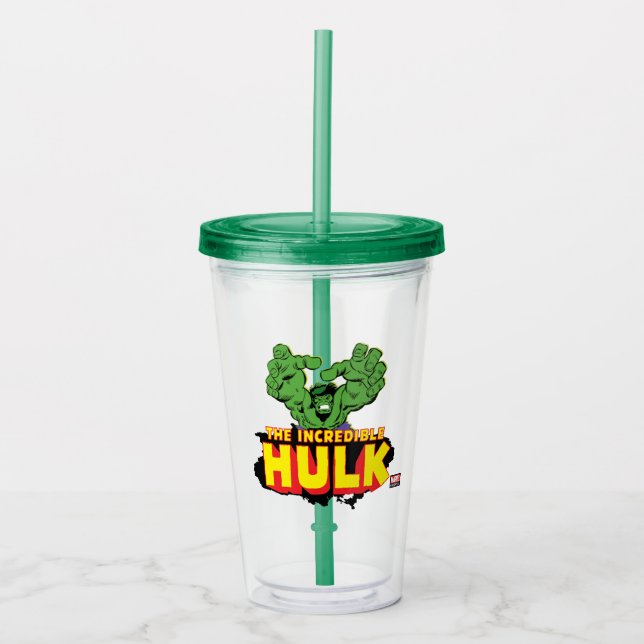 The Incredible Hulk Logo Acrylic Tumbler (Front)