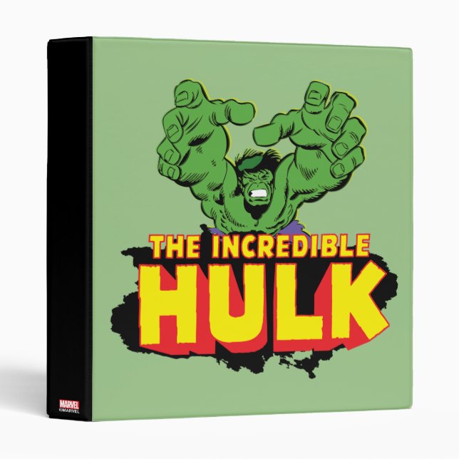 The Incredible Hulk Logo Binder (Front/Spine)