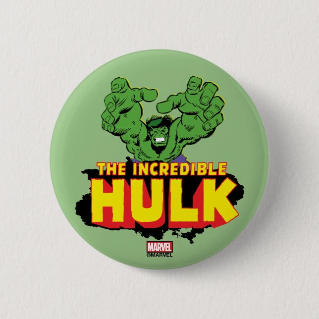 The Incredible Hulk Logo Button (Front)