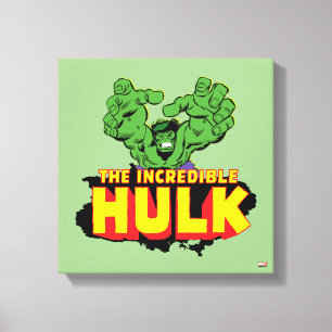 The Incredible Hulk Logo Canvas Print