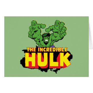 The Incredible Hulk Logo Cards