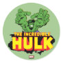 The Incredible Hulk Logo Classic Round Sticker