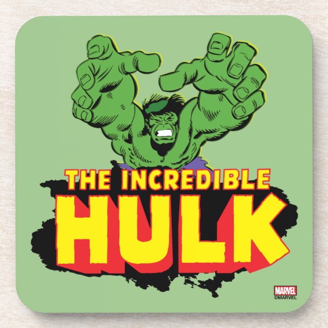 The Incredible Hulk Logo Coaster (Front)