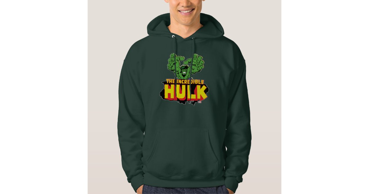 The Incredible Hulk Logo Hoodie | Zazzle