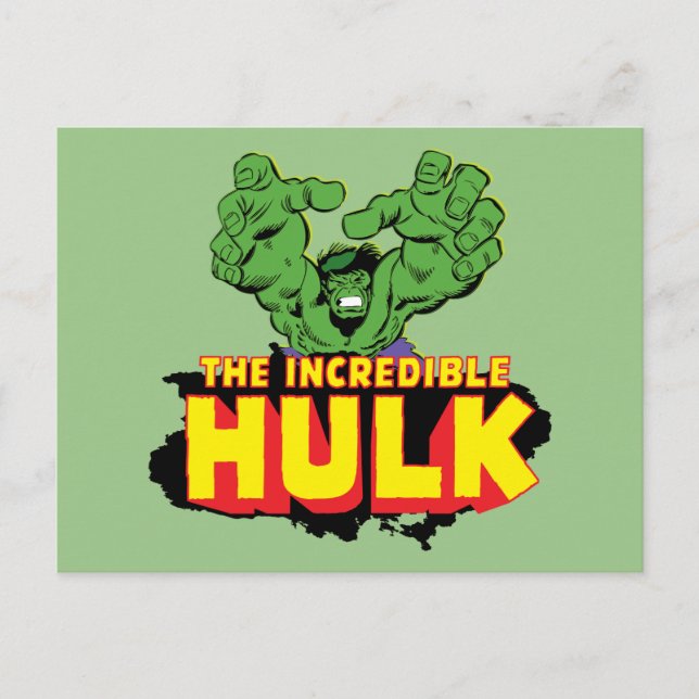 The Incredible Hulk Logo Postcard (Front)