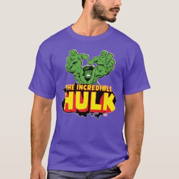 The Incredible Hulk Logo T-shirt by marvelclassics at Zazzle