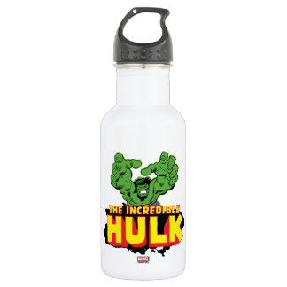 The Incredible Hulk Logo Water Bottle