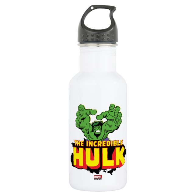 The Incredible Hulk Logo Water Bottle (Front)