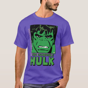 T-shirt pour enfant Hulk The Incredible Marvel Comics Design original sous licence T-shirt à col rond de Logoshirt bleu 