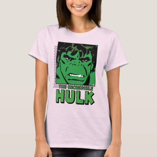 The Incredible Hulk Retro Comic Icon T_Shirt