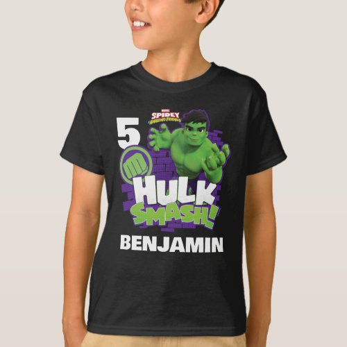 The Incredible Hulk Smash Birthday T_Shirt