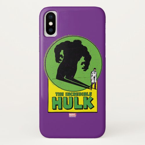 The Incredible Hulk Vintage Shadow Graphic iPhone X Case
