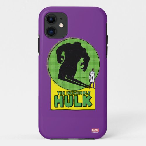 The Incredible Hulk Vintage Shadow Graphic iPhone 11 Case