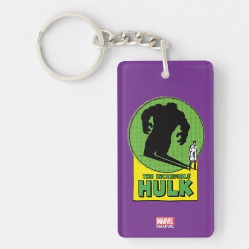 The Incredible Hulk Vintage Shadow Graphic Keychain