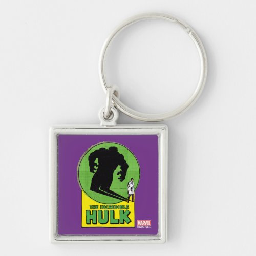 The Incredible Hulk Vintage Shadow Graphic Keychain