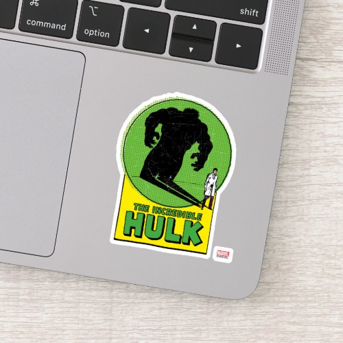 The Incredible Hulk Vintage Shadow Graphic Sticker