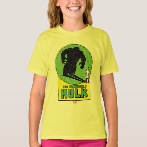 The Incredible Hulk Vintage Shadow Graphic T_Shirt