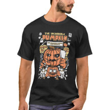 The Incredible Pumpkin Retro Comic Cover Halloween