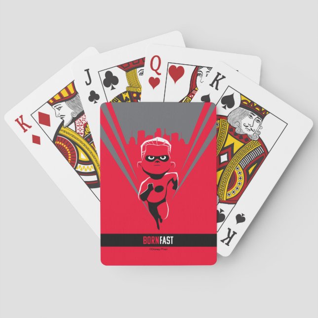 The Incredibles 2 | Dash - Born Fast Playing Cards (Back)