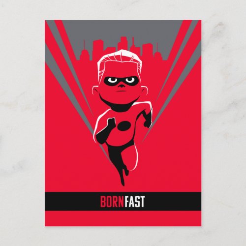 The Incredibles 2  Dash _ Born Fast Postcard