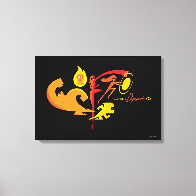 The Incredibles 2 | Family Dynamic Canvas Print (Front)