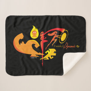 The Incredibles 2 Family Dynamic Sherpa Blanket