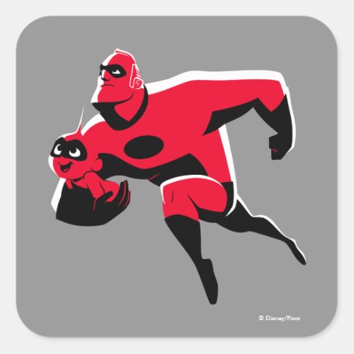 The Incredibles 2  Hero Work is Calling Square Sticker