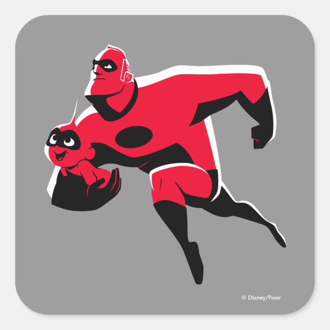 The Incredibles 2 | Hero Work is Calling Square Sticker (Front)
