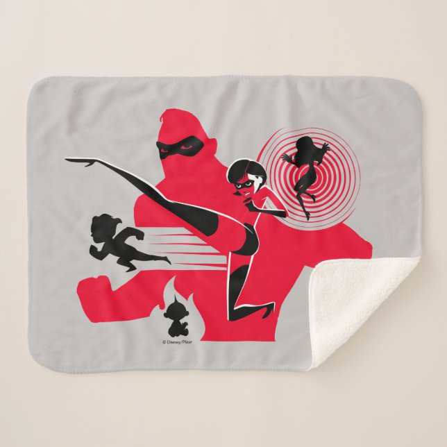 The Incredibles 2 | Hero Work Sherpa Blanket (Front (Horizontal))