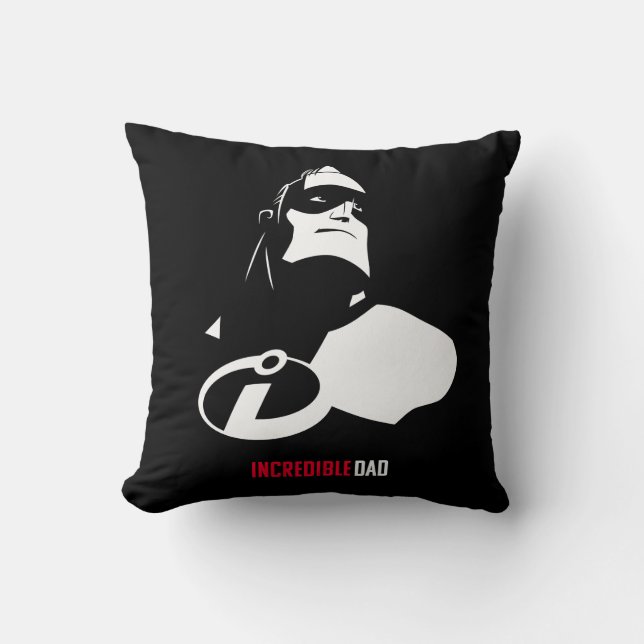 The Incredibles 2 | Incredible Dad Throw Pillow (Front)