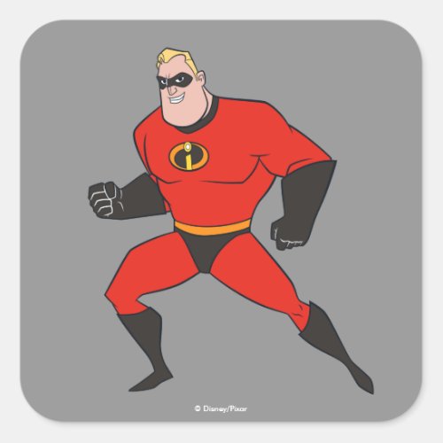 The Incredibles 2  Mr Incredible _ Hero Work Square Sticker