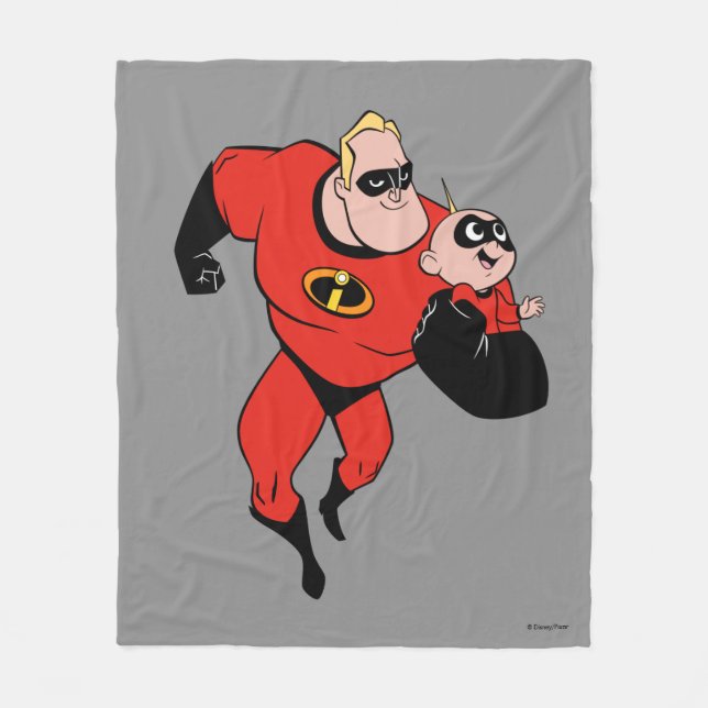 The Incredibles 2 | Mr. Incredible & Jack-Jack Fleece Blanket (Front)