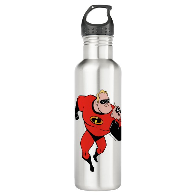 The Incredibles 2 | Mr. Incredible & Jack-Jack Stainless Steel Water Bottle (Front)
