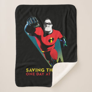 The Incredibles 2 Saving the Day Sherpa Blanket